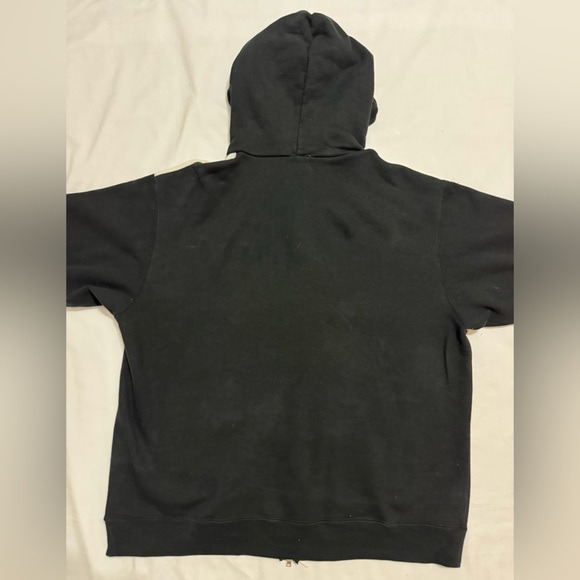 VTG A Bathing Ape BAPE Digital Print Y2K Stars Nigo Parka Zip Hoodie RARE BLACK - Picture 13 of 16